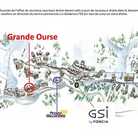Vallandry - Bel 2 Pieces, 5 Pers, Acces Direct Pistes - Fr-1-757-114